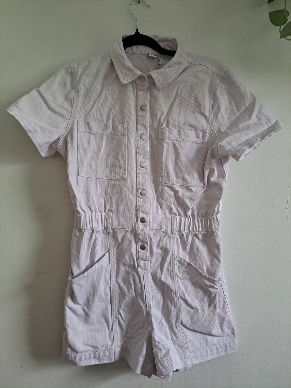 TWIK by Simons Utility Romper – M – White – Short Sleeve